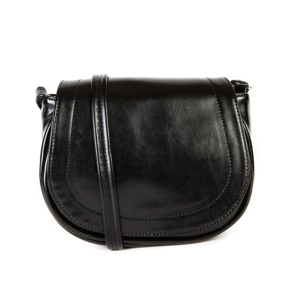 Стильная женская повседневная чёрная сумочка из экокожи Dublecity М-СД-61