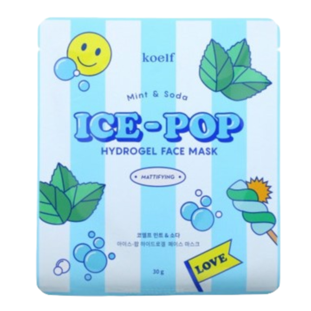 Маска гидрогелевая c мятой и содой Koelf Mint&soda hydrogel face mask, 30 г