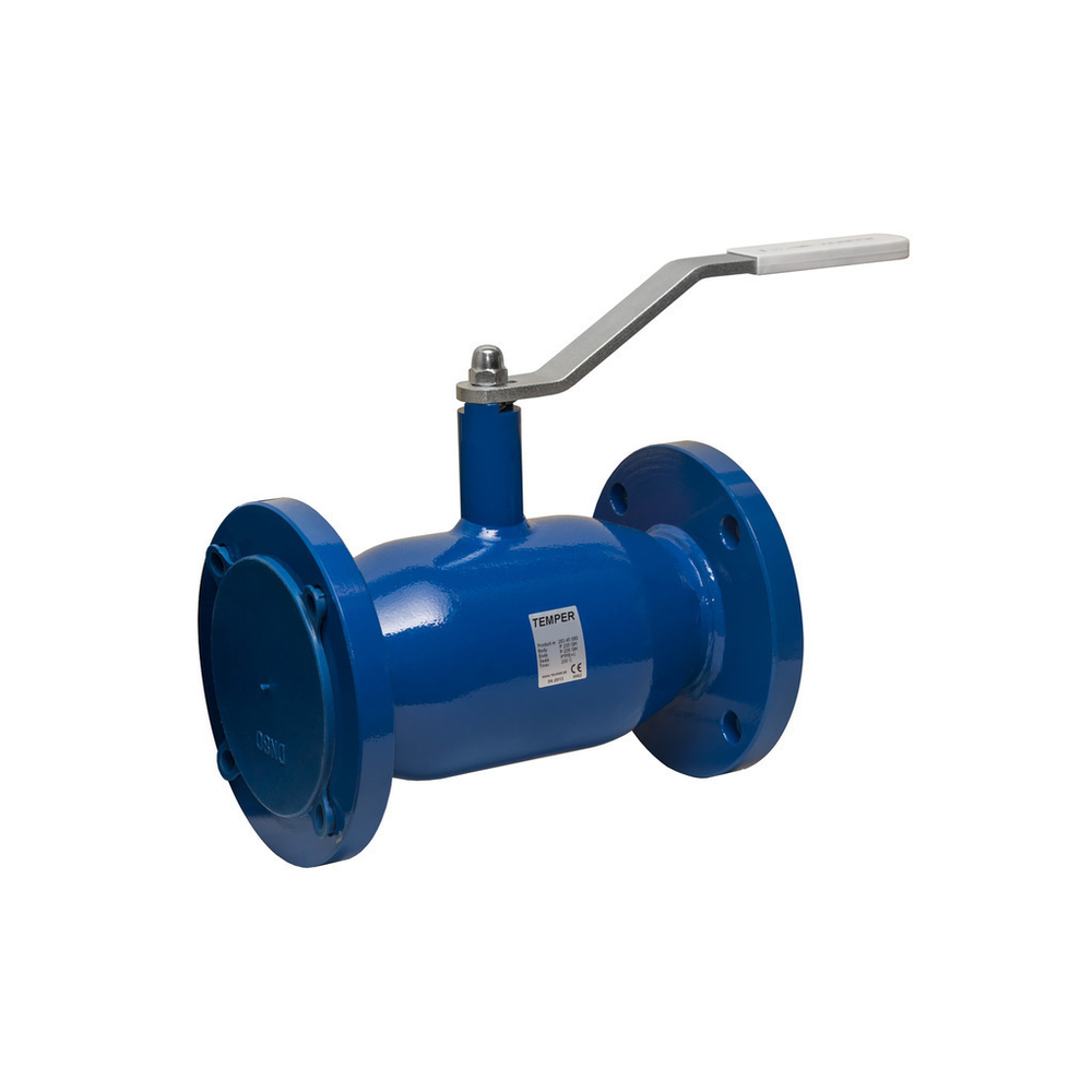 Кран шаровой ДУ 65/48 PN16 фланцевый (вода) (L=270 мм) TEMPER