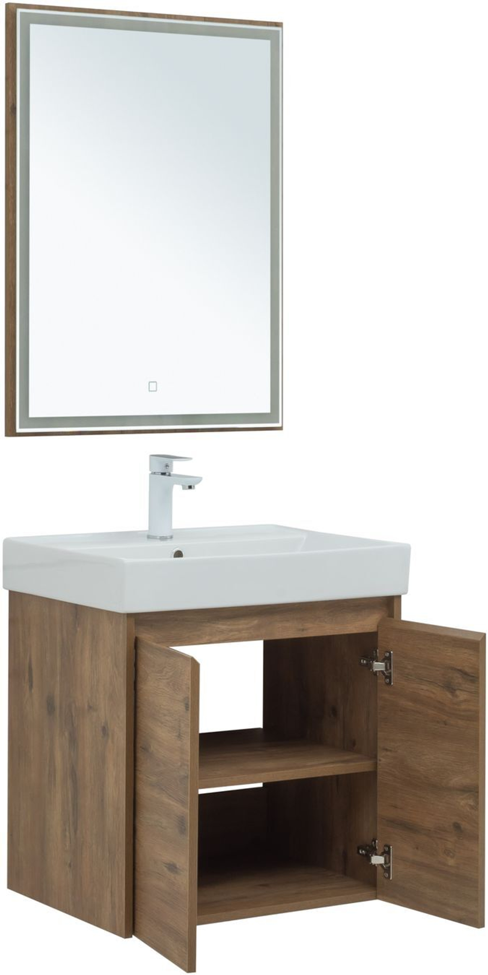 Мебель для ванной Aquanet Nova Lite 60 дуб рустикальный (2 дверцы)