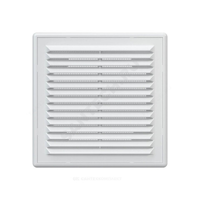 Решетка вентиляционная пластик 209х209 разъемная белая AURAMAX A2121R