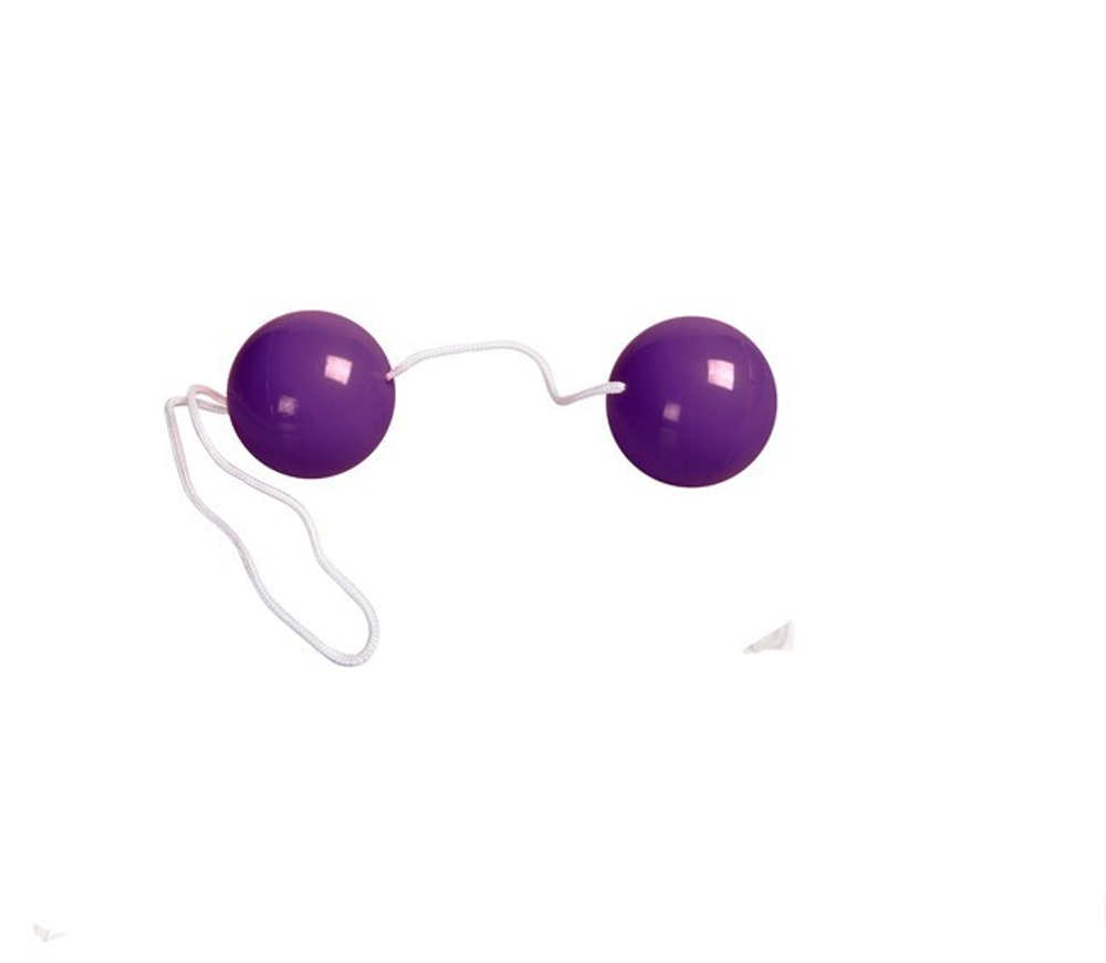 Вагинальные шарики Vibrotone Duo Balls (фиолетовый) (Цвет: фиолетовый)