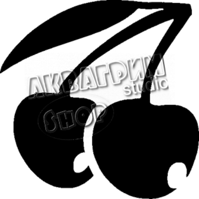 Трафарет для блеск тату "Черешня