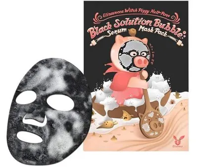 Elizavecca Маска пузырьковая для лица с порошком чёрного угля, 28 гр (упаковка 5 штук)