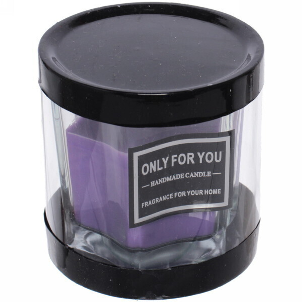 Свеча «Little Star» 7*7,5см в подсвечнике, в подарочной коробке, цвет фиолетовый LBB