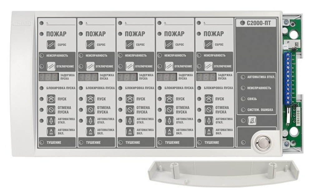 Блок индикации системы пожаротушения С2000-ПТ 2RS485