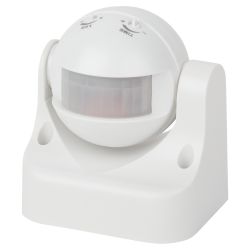Датчик движения ЭРА MD 03 для дома инфракрасный белый 1200 Вт угол 180° 12 м | Датчики движения