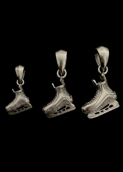 Кулон на цепочке "Хоккейный конёк победителя" (размер S)