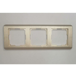 Рамка 3-я Werkel Wl-12-frame-03-champagne Stream шампань рифленый