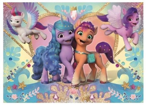 Puzzle - &quot;100 Glitter&quot; - Glitter Ponies / Hasbro My Little Pony Movie 2021