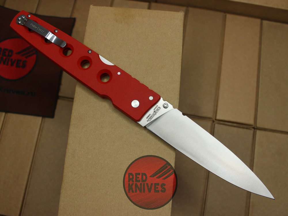 Нож Cold Steel Hold Out 6 (XL) - красня рукоять G10