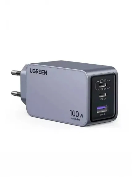 Ugreen X757 (25874) Nexode Pro 100W USB-A + 2USB-C Grey