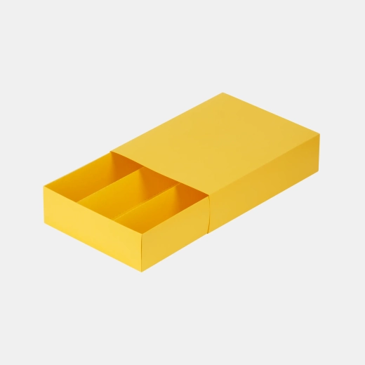 Коробка-пенал для макаронс 227*169*55 мм (желтый)