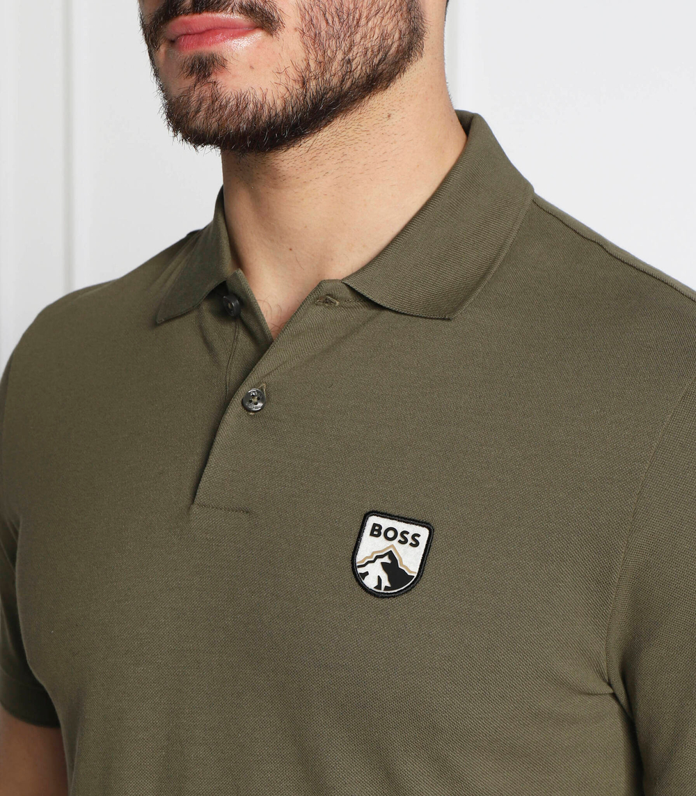 поло parlay BOSS BLACK - оливковый(50476802)