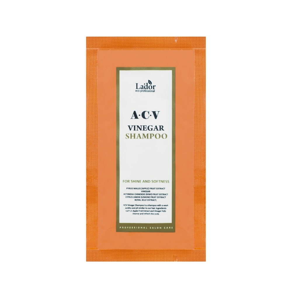 Шампунь с яблочным уксусом для блеска волос Lador ACV Vinegar Shampoo (пробник)
