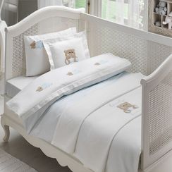Детское постельное белье LOVELY BEBE голубой сатин делюкс TIVOLYO HOME Турция