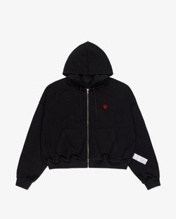 Худи Zip Logo Heart черный