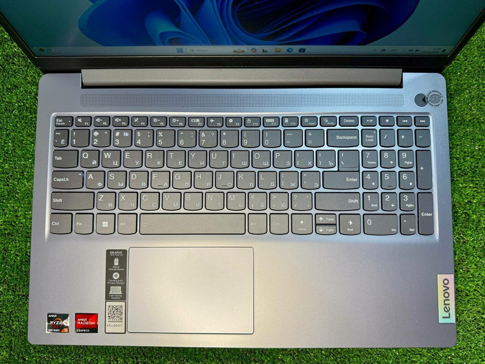 Ноутбук 15.6" Lenovo IdeaPad Slim 3 R5-7530U/8ГБ/512ГБ/VGA int/Win 11 Pro/Office 2021 Pro, Серый 15ABR8 82XM00FYIN