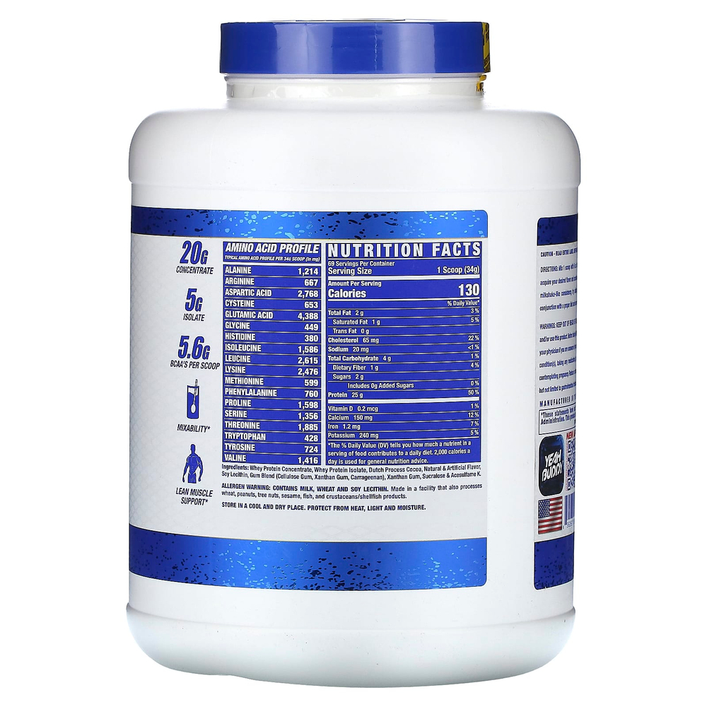 Ronnie Coleman, Signature Series, King Whey, шоколадный брауни, 2,3 кг (5 фунтов)