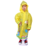 Дождевик-плащ детский «Веселые приключения-Слоник» с капюшоном,регулир.манжет, цвет желтый, размер L(78*52см) ДоброСад