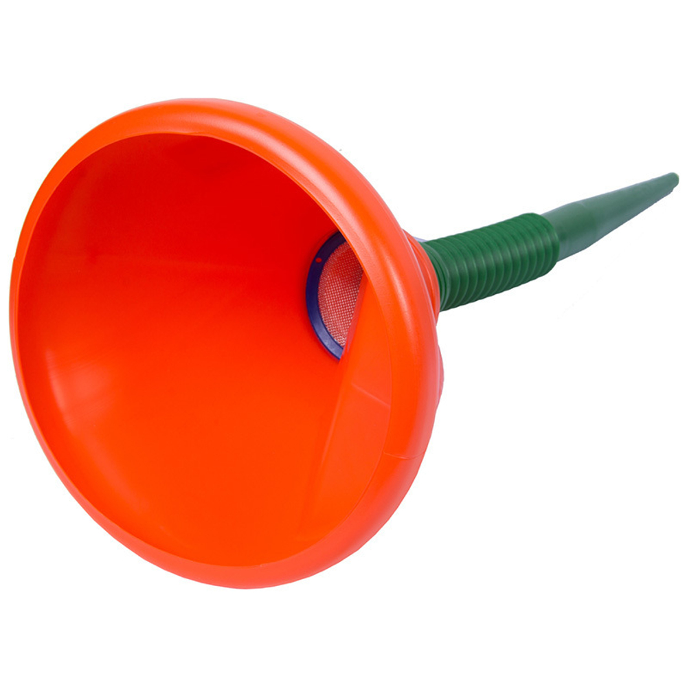 МАСТАК (135-00004) Воронка с гибким сливом, полиэтиленовая, 190 х 190 х 540 мм