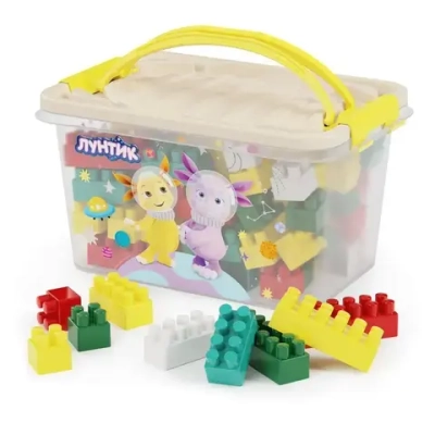 Конструктор детский Лунтик 100шт стандарт (комплект 3 шт)