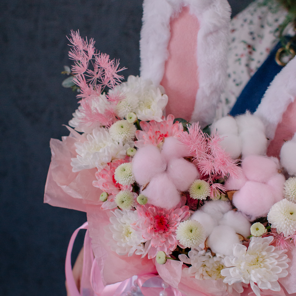 163. Милая весенняя коробка с ушками и вербой