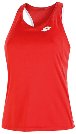 Женский топ теннисный Lotto Squadra W II Tank PL - красный