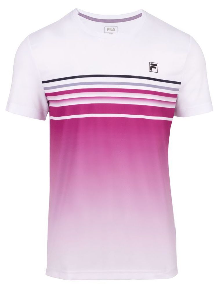 Футболка для мальчика теннисная Fila Miguel - festival fuchsia print