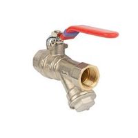 Кран шаровый ВР 1/2" с фильтром ручка HLV