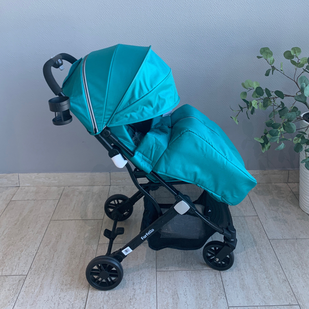 Kоляска детская прогулочная Farfello Comfy Go Comfort (Aquamarine/Аквамарин CG-007)