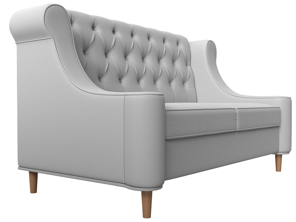 Диван кухонный прямой Бронкс, Белый, Экокожа, 114580