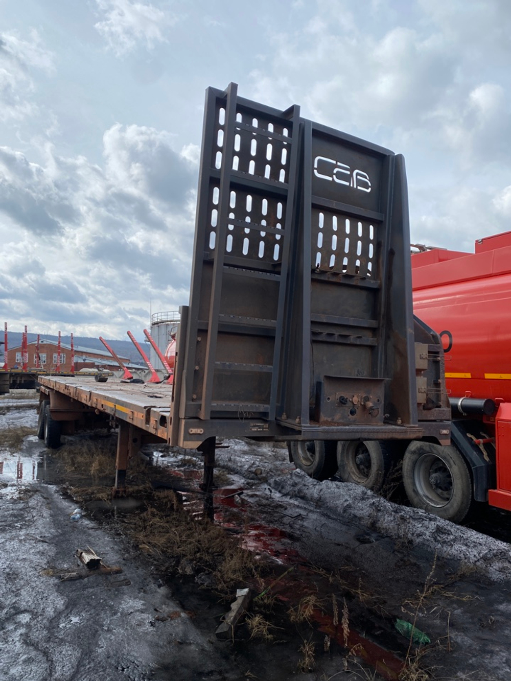 САВ (СпецАвто-Восток) 9318* Полуприцеп тяжеловоз 2 оси 931822-0000090-E30 (Не раздвижной)