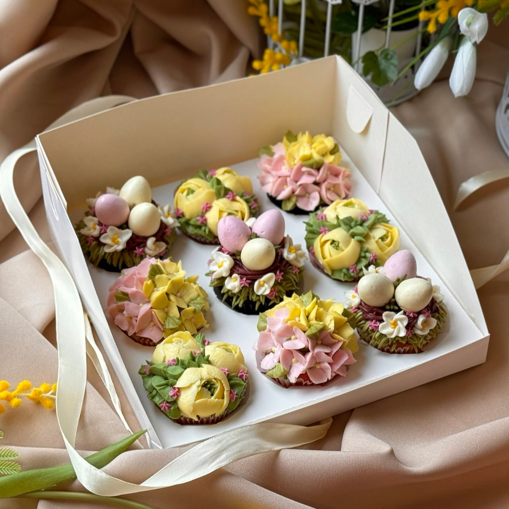 Пасхальный набор капкейков “Весенний сад”