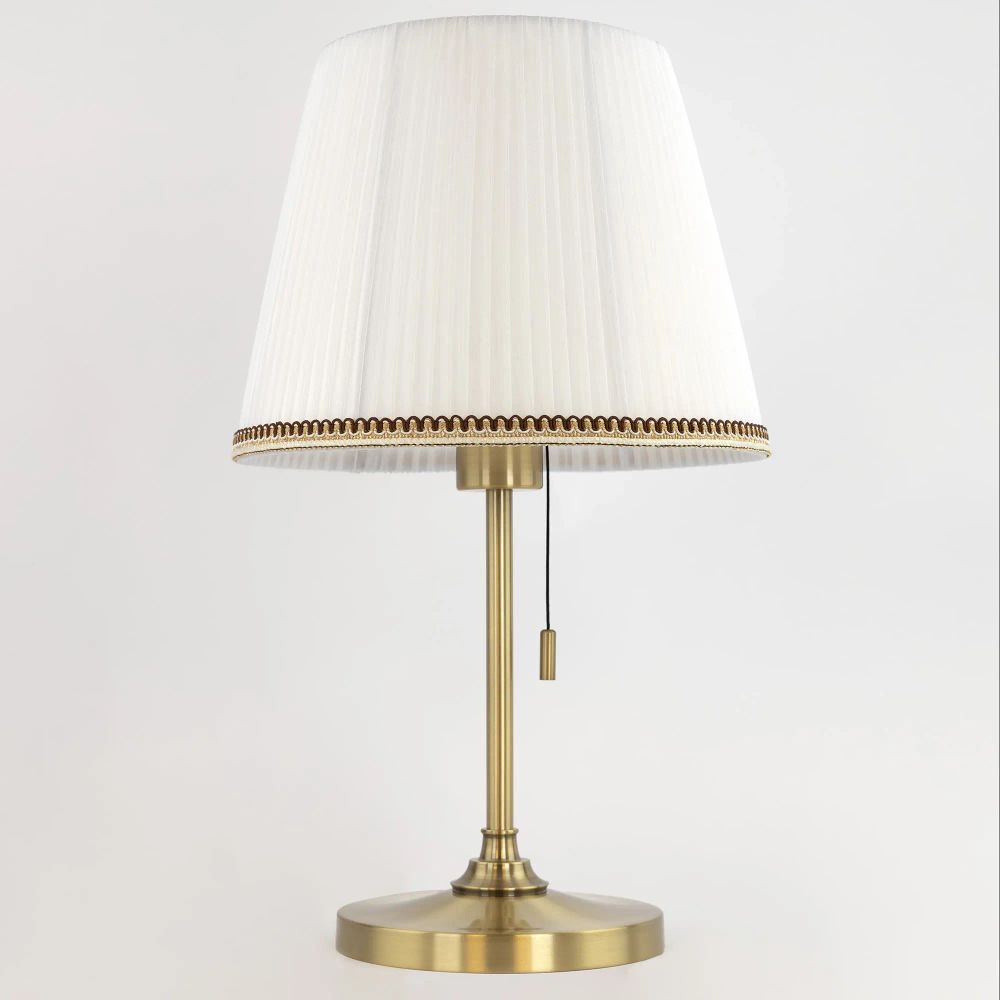 Citilux Линц CL402730 Настольная лампа бронза с белым абажуром