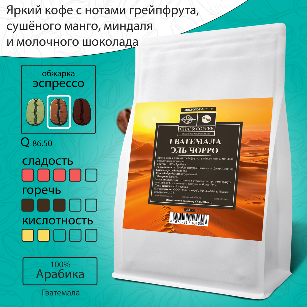 Кофе Гватемала Эль Чорро