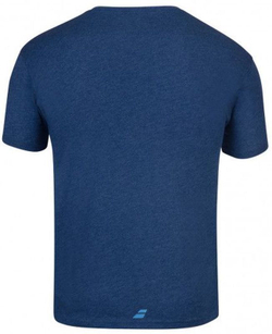 Футболка мужская теннисная Babolat Exercise Big Flag Tee Men 2 - blue heather