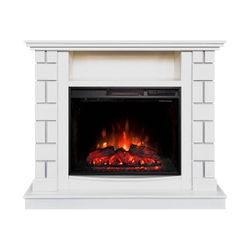 Электрокамин RealFlame Edward WT молочный с очагом Sparta 25,5 LED