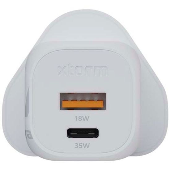 Xtorm XEC035 GaN² Ultra сетевое зарядное устройство мощностью 35 Вт, вилка стандарта Великобритании