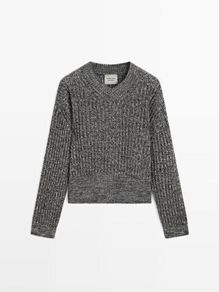 Massimo Dutti Свитер из 100% шерсти - Limited Edition, серый