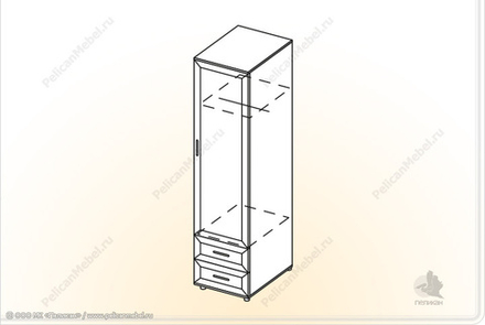 Пенал с ящиками Каролина ПЯ
