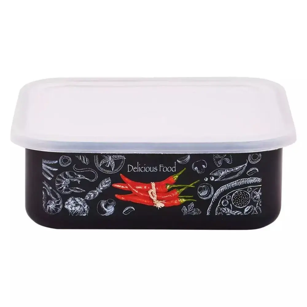 Лоток эмал Chilli 1,0л квадр пласт/кр TM Appetite