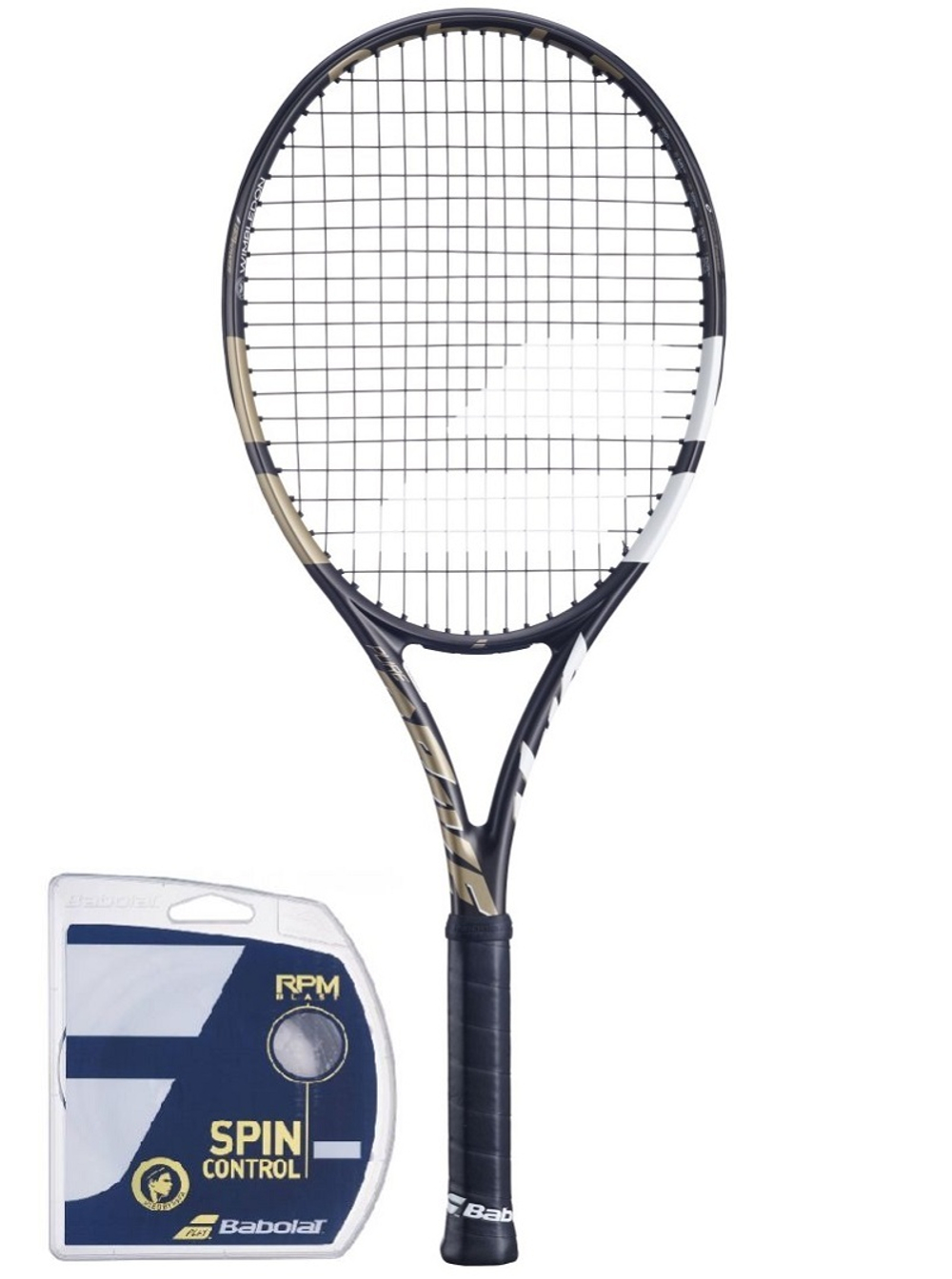 Теннисная ракетка Babolat Pure Drive Wimbledon + струны