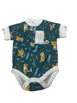 Боди короткий рукав на кнопках швы наружу из кулирки (100% хлопок) на рост 56 см