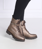 Кожаные ботильоны Marc Cain - золотой(TB SB.05 L30)