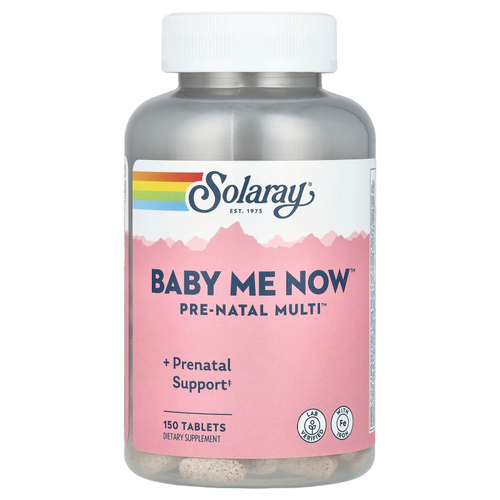 Solaray, Baby Me Now ™, Pre-Natal Multi ™, 150 таблеток
