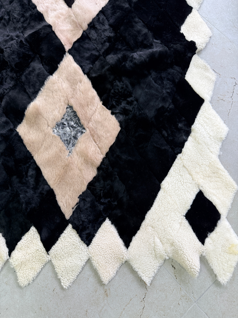 Покрывало меховое ковер из шкуры овчины