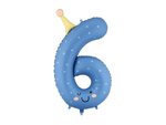 Шар с колпачком "Цифра 6" (86 см)