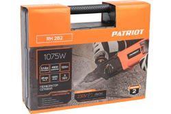 Перфоратор PATRIOT RH 282, 1075 Вт, 4900 уд/мин, 1300 об/мин, 3.3 Дж 140301282