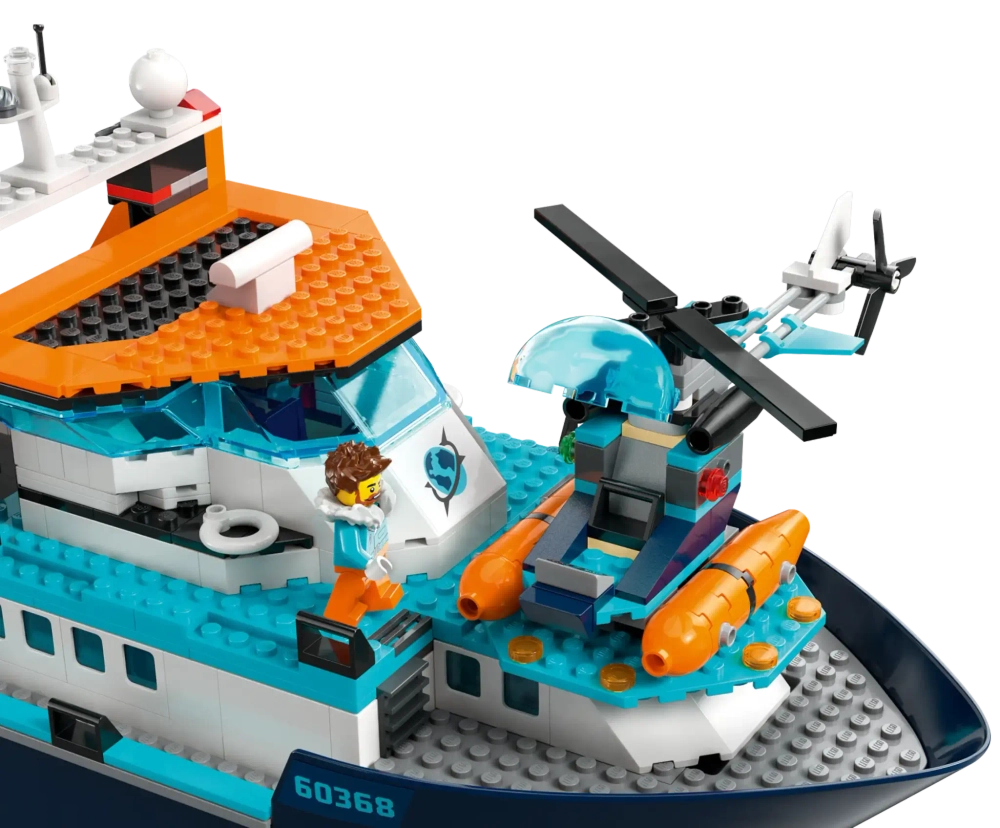 Конструктор LEGO City 60368 Корабль «Исследователь Арктики»